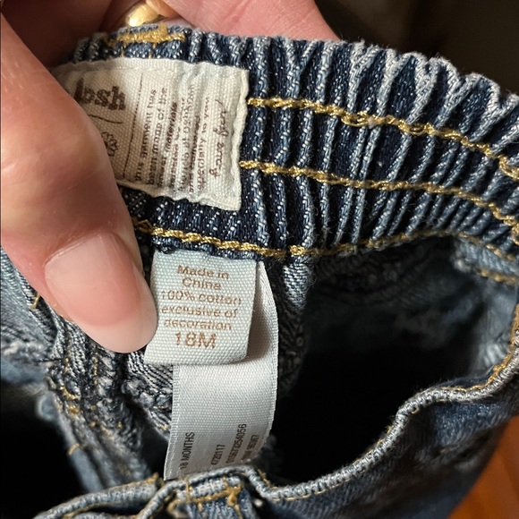 OshKosh B'gosh Classic Girls Blue Denim Jeans Size 18 Months - Picture 10 of 10